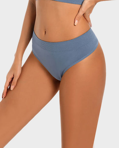 Comfort Seamless Sport Thong Panties (9 Pack)
